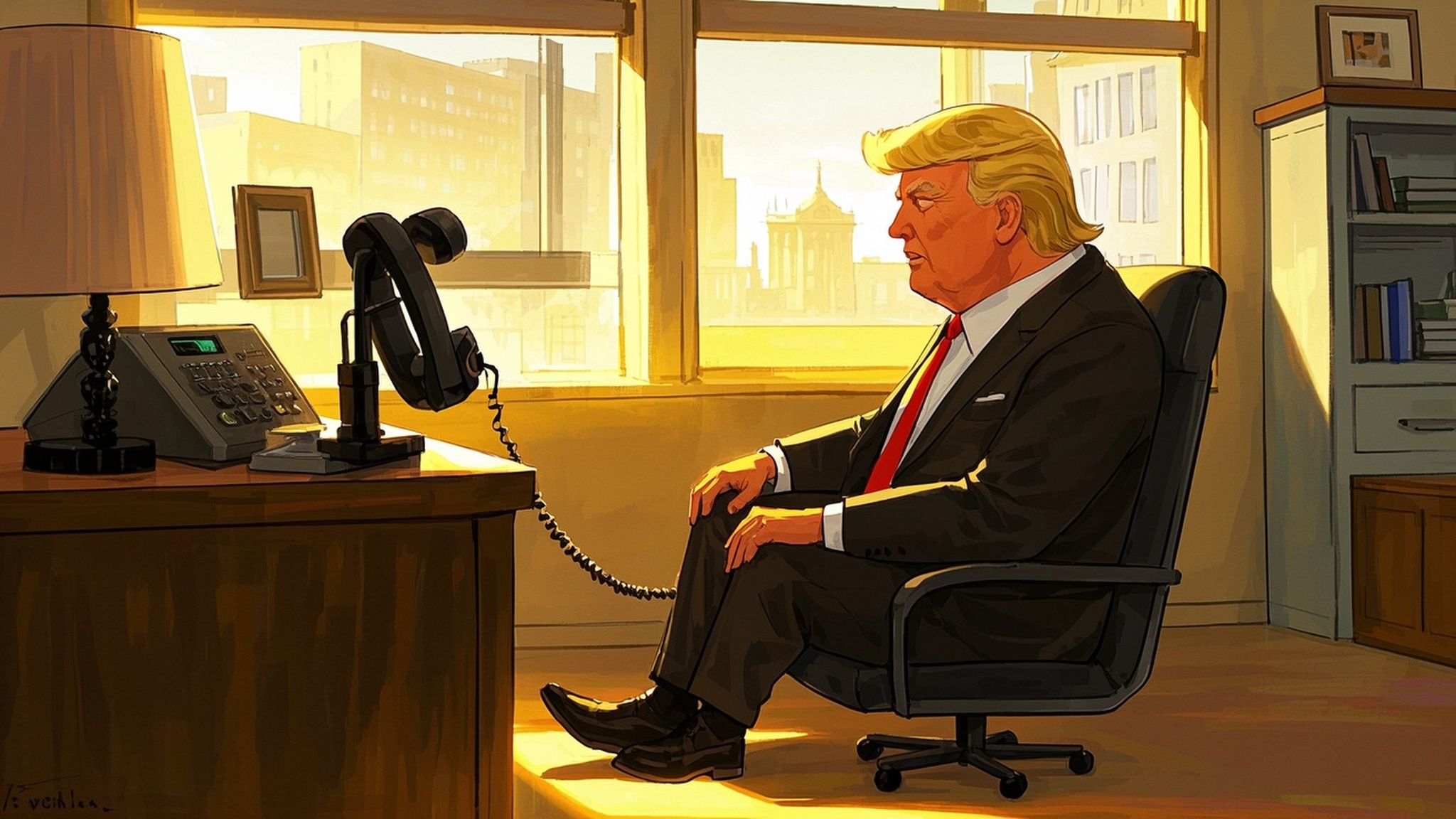 丑化特朗普等電話漫畫(3) 丑化特朗普等電話漫畫(3)